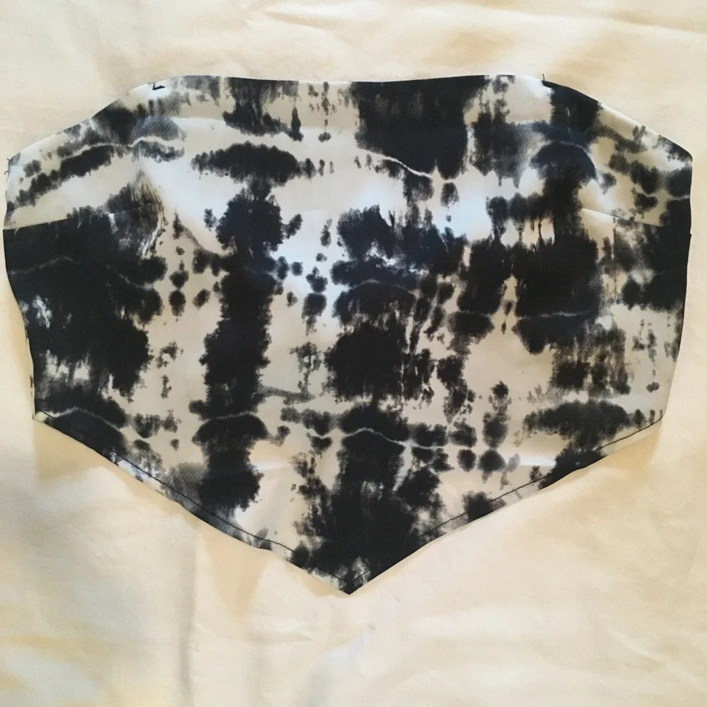 Garage Satin Bandeau Top
